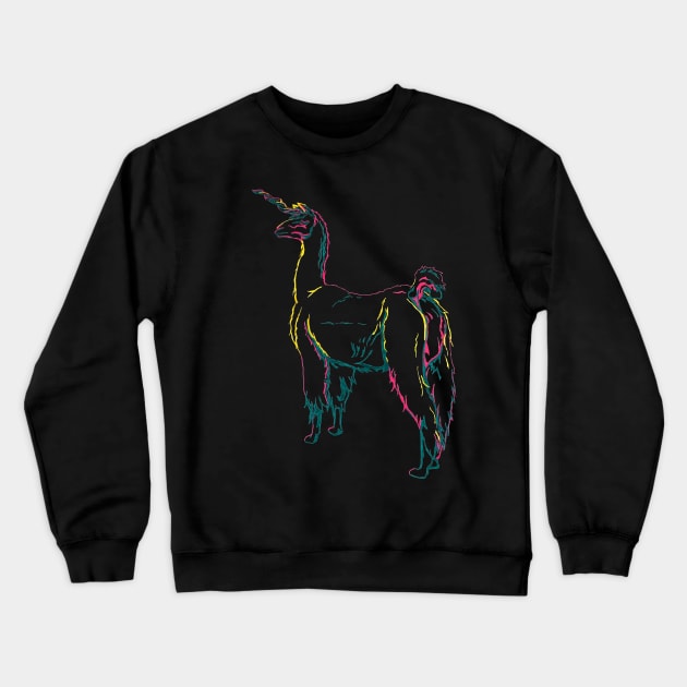 Unillama Crewneck Sweatshirt by RaLiz